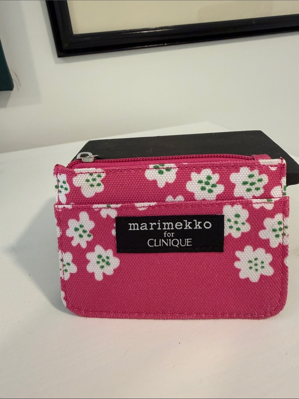 Marimekko for Clinique Puketti Pink Floral Card Wallet
